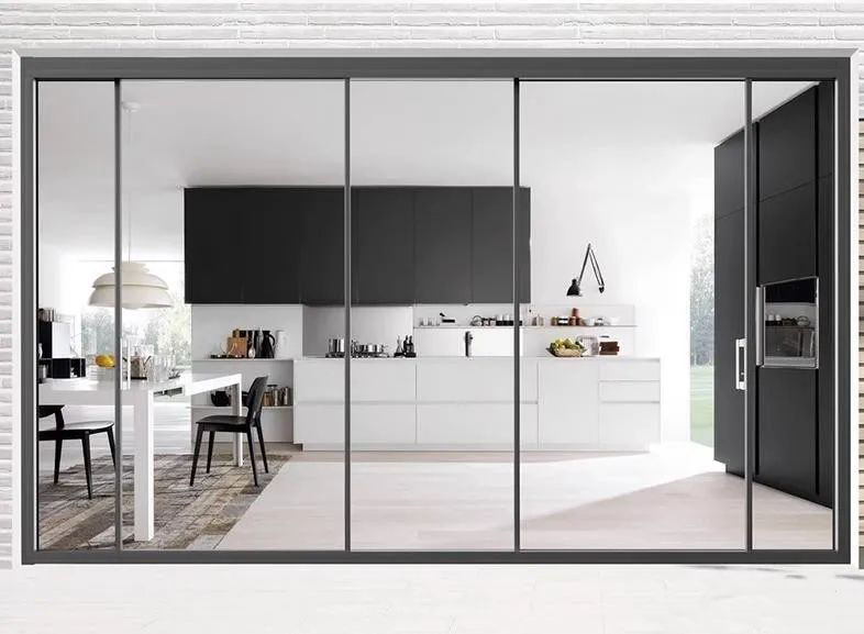 极简家居，简约而精致，中铝九府窄边推拉门助你打造完美空间！