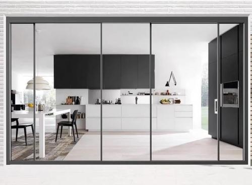 极简家居，简约而精致，中铝九府窄边推拉门助你打造完美空间！